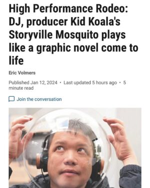 Kid Koala Instagram - Great chat with @calgaryherald about next weeks The Storyville Mosquito performances at Bella Concert Hall @hprodeo