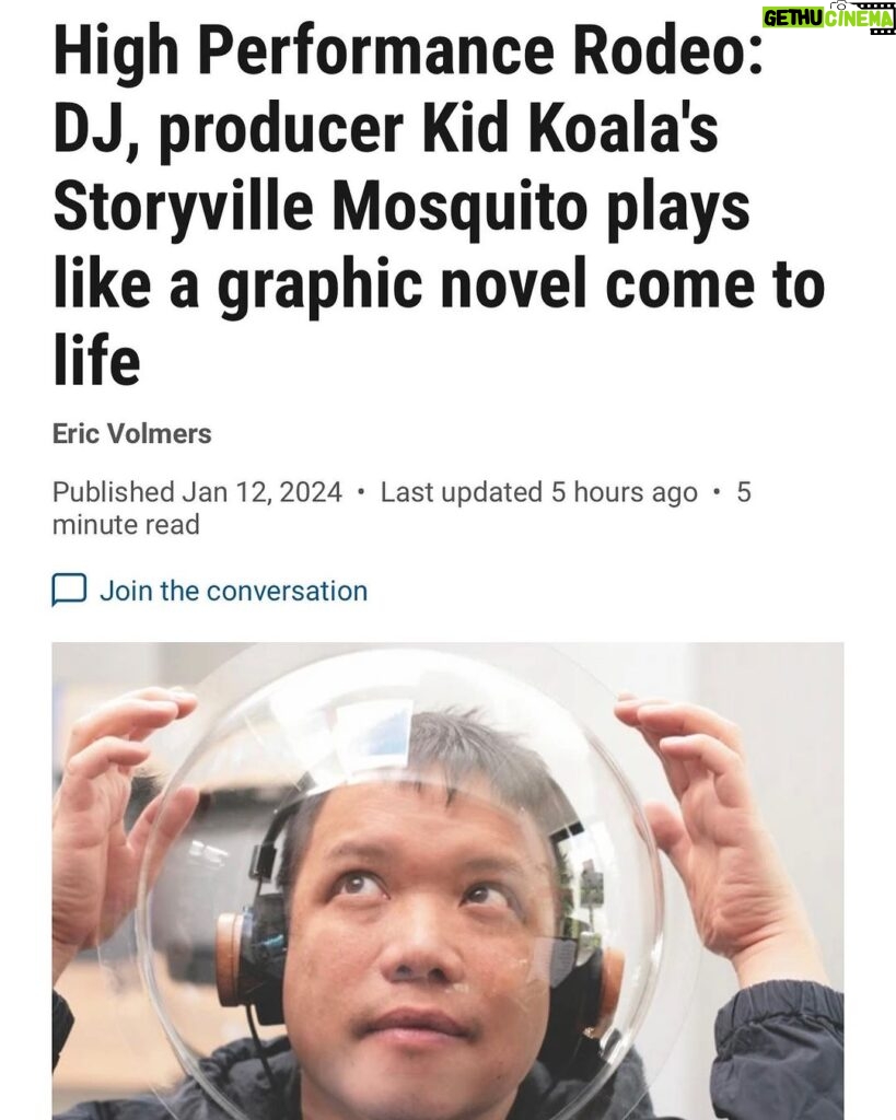 Kid Koala Instagram - Great chat with @calgaryherald about next weeks The Storyville Mosquito performances at Bella Concert Hall @hprodeo