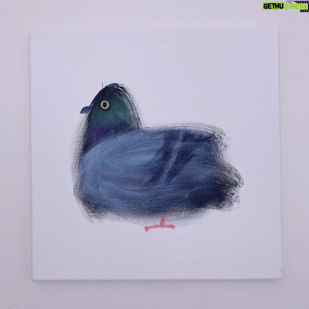 Kid Koala Instagram - Original Painting: Pigeon Windowsill Apt. 238 is now at the shop! https://kidkoala.com/product/original-painting-pigeon-windowsill-apt-238/