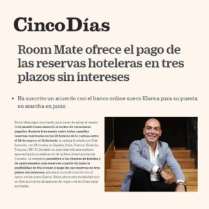Kike Sarasola Instagram - La felicidad no se puede fraccionar, los pagos sí. Hemos llegado a un acuerdo con @klarna.es para poder fraccionar el pago de las reservas en tres plazos y SIN INTERESES. Los hoteleros debemos ofrecer todas las facilidades que podamos para devolver la ilusión por viajar 👏

Happiness cannot be divided, payments can. We have reached an agreement with Klarna to be able to split the payment of your bookings into up to 3 interest-free instalments. Hoteliers must do all we can to help bring back the excitement of traveling 👏 

#RoomMateHotels #ILoveRoomMate #SectorTurístico #TourismIndustry #Klarna