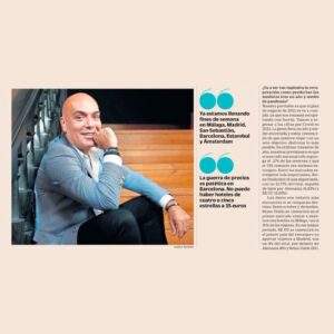 Kike Sarasola Instagram - Ni voy a vender ni voy a fusionar la marca Room Mate. Soy muy optimista con la recuperación del turismo y estoy convencido de que volveremos a disfrutar de los viajes como antes. Muchas gracias @cincodias_ por la entrevista 👏 

#RoomMateHotels #ILoveRoomMate #SectorTurístico
