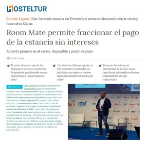 Kike Sarasola Instagram - La felicidad no se puede fraccionar, los pagos sí. Hemos llegado a un acuerdo con @klarna.es para poder fraccionar el pago de las reservas en tres plazos y SIN INTERESES. Los hoteleros debemos ofrecer todas las facilidades que podamos para devolver la ilusión por viajar 👏

Happiness cannot be divided, payments can. We have reached an agreement with Klarna to be able to split the payment of your bookings into up to 3 interest-free instalments. Hoteliers must do all we can to help bring back the excitement of traveling 👏 

#RoomMateHotels #ILoveRoomMate #SectorTurístico #TourismIndustry #Klarna