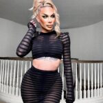 Kimora Blac Instagram - Favorite black dress in @FashionNova Wearing 'Living Lavish Skirt Set' Los Angeles, California