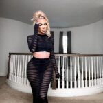 Kimora Blac Instagram - Favorite black dress in @FashionNova Wearing 'Living Lavish Skirt Set' Los Angeles, California