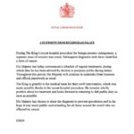 King Charles III of the United Kingdom Instagram - A statement from Buckingham Palace: During The King’s recent hospital procedure for benign prostate enlargement, a separate issue of concern was noted. Subsequent diagnostic tests have identified a form of cancer. His Majesty has today commenced a schedule of regular treatments, during which time he has been advised by doctors to postpone public-facing duties. Throughout this period, His Majesty will continue to undertake State business and official paperwork as usual. The King is grateful to his medical team for their swift intervention, which was made possible thanks to his recent hospital procedure. He remains wholly positive about his treatment and looks forward to returning to full public duty as soon as possible. His Majesty has chosen to share his diagnosis to prevent speculation and in the hope it may assist public understanding for all those around the world who are affected by cancer. 📷 Samir Hussein