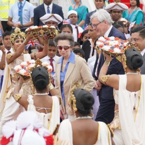 Queen Elizabeth II of the United Kingdom Instagram - The Princess Royal, accompanied by Vice Admiral Sir Tim Laurence, has arrived in Sri Lanka!🇬🇧🇱🇰 

👚 In Colombo, HRH toured a MAS Active Factory, one of South Asia’s largest apparel tech companies, to hear about their innovative designs and partnerships with UK brands.

🍼Next, at Save The Children’s Sri Lanka Head Office, The Princess joined staff in marking 50 years of the charity’s work in Sri Lanka. 

HRH became Patron of Save the Children UK in 2017, having served as President since 1970.

🏥 HRH visited Lady Ridgeway Hospital, meeting consultants implementing Save the Children’s Tilli program.

The programme uses games & storytelling to help parents and teachers have discussions with children about trust, consent, bodies, and boundaries.