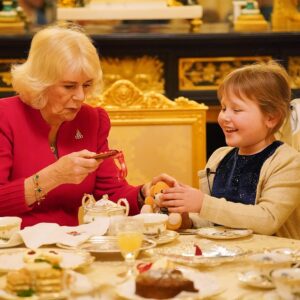Queen Elizabeth II of the United Kingdom Instagram - Last week, The Queen was delighted to be joined by 7 year-old Olivia and family for a special Christmas tea at Windsor Castle. 🎄☕️

🧸 Olivia’s Coronation teddy bear Corrie, who travels with her everywhere, was a guest of honour. 

At 17-months-old, Olivia was diagnosed with a large brain tumour, causing permanent blindness. Since her diagnosis, Olivia has been receiving regular treatment, including chemotherapy. However, none of this has curbed her infectious enthusiasm or love of singing. 

🎵🎶 Along with the Bexley Music Primary Choir, Olivia performed a carol as part of His Majesty’s Christmas Broadcast.

Happy Christmas Olivia - and thank you for all the joy you bring! ♥️