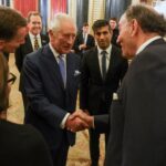 King Charles III of the United Kingdom Instagram - Ahead of #COP28 later this week, The King has hosted global business leaders and investors at Buckingham Palace. Earlier in the day, the Global Investment Summit at Hampton Court highlighted the UK's growth in sectors such as digital technology, life sciences, advanced manufacturing, and green industries.