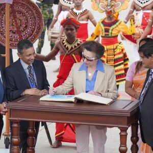 Queen Elizabeth II of the United Kingdom Instagram - The Princess Royal, accompanied by Vice Admiral Sir Tim Laurence, has arrived in Sri Lanka!🇬🇧🇱🇰 

👚 In Colombo, HRH toured a MAS Active Factory, one of South Asia’s largest apparel tech companies, to hear about their innovative designs and partnerships with UK brands.

🍼Next, at Save The Children’s Sri Lanka Head Office, The Princess joined staff in marking 50 years of the charity’s work in Sri Lanka. 

HRH became Patron of Save the Children UK in 2017, having served as President since 1970.

🏥 HRH visited Lady Ridgeway Hospital, meeting consultants implementing Save the Children’s Tilli program.

The programme uses games & storytelling to help parents and teachers have discussions with children about trust, consent, bodies, and boundaries.