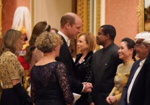 Queen Elizabeth II of the United Kingdom Instagram - This evening, The King and Queen, accompanied by The Prince and Princess of Wales, welcomed the world's ambassadors to Buckingham Palace.

Hosted annually, the Diplomatic Reception celebrates London as home to one of the largest Diplomatic Corps in the world.

📷 @chrisjacksongetty