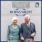 King Charles III of the United Kingdom Instagram - Wishing those celebrating a very happy #BurnsNight tonight. Burns Night marks the life and work of Scottish poet Robert Burns, who was born #onthisday in 1759. 🔈From the archives: listen to The King (then Prince of Wales) recite ‘My Heart’s in the Highlands’ at Dumfries House in 2009. 📸 Their Majesties visiting Robert Burns’ cottage in South Ayrshire in 2021.