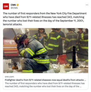 Kirsten Gillibrand Instagram - 9/11 first responders are still sick and dying because of the toxins they were exposed to that day. We must pass our bipartisan legislation to help close the funding gap in the 9/11 Health Program and ensure they get the care they’ve earned and deserve.