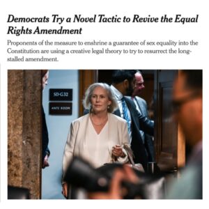 Kirsten Gillibrand Instagram - The Equal Rights Amendment has cleared every single constitutional hurdle towards becoming the 28th Amendment. It only needs one signature.

@CoriBush and I are pushing for it to become the law of the land now. #ERANow