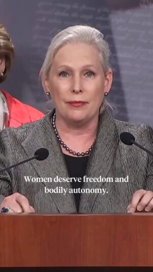 Kirsten Gillibrand Instagram - When you take away a woman’s right to make her own decisions about her own body, health, and wellbeing, she is no longer a full citizen. 

I will not stop fighting until we restore every American’s reproductive freedom.