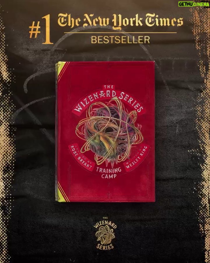 Kobe Bryant Instagram - Wow! Just got the incredible news that The Wizenard Series has made it to #1 on the @NYTimes Bestseller List! I’m truly moved by all of your support for this book and even more inspired to keep on creating stories for you all 🙌🏾 #NYTimesBestseller #Wizenard #1 #GranityStudios