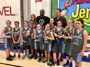 Kobe Bryant Instagram - Here’s our fourth place “winners” picture lol six of the kids in the picture stayed with me and worked every single day to get better and continue to work to this day. The 7th player (not in pic) missed this game for a dance recital so that should tell you where her focus was at this time, meaning she enjoyed dance more than ball which is fine. Now? She eats sleeps and breaths the game.  So from this original group of 7 we have added a player TWO years YOUNGER (6th grade now), a player who’s team in our area folded and a player who’s family moved here from Tennessee. The beauty of coaching is growing the players from the ground up. That journey continues #mambas #2yearsago