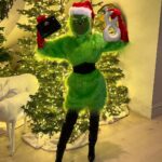 Kris Jenner Instagram - When The Grinch is your next door neighbor @khloekardashian 💚🎄 @drink818
