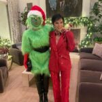 Kris Jenner Instagram - When The Grinch is your next door neighbor @khloekardashian 💚🎄 @drink818