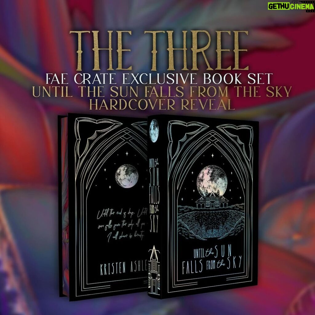 Kristen Ashley Instagram - ✨THE THREE EXCLUSIVE BOOK SET SNEAK PEEK ✨ You saw the gorgeous covers for this collection, so today, allow us to reveal the beautiful hardcover designs that @printyourselfmad made for our The Three Exclusive Book Sets in collaboration with @kristenashleybooks! We’ve used a special paper for these covers that will give a holographic shine over the entire surface giving a stunning full foil appearance ✨ ⬅️ SWIPE LEFT to see all the Fae Crate Exclusive covers for the collection! These Exclusive Sets are still available and are currently ON SALE for 10% OFF until December 2nd! Here’s what you can expect from this Exclusive Edition Collection: ❤️‍🔥 Exclusive all-new dust jackets with gorgeous details by @deerlordhunter ❤️‍🔥 Exclusive hardcovers designs by @printyourselfmad ❤️‍🔥 Beautiful page edge details ❤️‍🔥 Signed tip-in pages Each set will also come with a decorative boxed set packaging with artwork complementing the beautiful books inside. This will keep the books safe during shipping until they arrive at your doorstep! 👉🏻 These sets are sold as PRE-ORDERS and are priced at $85 + shipping. Estimated ship date is December 2023/January 2024. Shop Pay payment option is available at checkout! REMINDER: These sets are part of our Opus Collection which means these contain Adult Content! The Opus Collection does not include YA works.