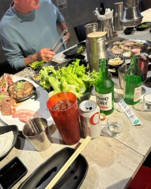 Kristen Ashley Instagram - New lead up to Christmas family tradition. Korean BBQ night! Such fun. Discovered Soju, which is my current favorite thing. Good times. New memories. Beloved company. Making a happy holiday! 🎄🥰💝 #lifeintherockchicklane