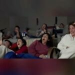 Kristen Bell Instagram - Actual footage of us watching @cocainebear. What a ride!!! @elizabethbanks, thank you so much for this perfect film.