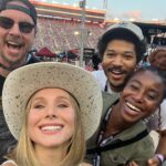 Kristen Bell Instagram - #bristol baby! Thank u @nascar for the fun Nashville for the style and @kirbyhowellbaptiste and @iamlarryfields for being the best travel buddies. 💜 And as always the hostess with the mostess @hays_estes