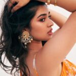 Krithi Shetty Instagram - Weekend vibes 🧡 #breezy #weekend #summervibes • • Styled by @jukalker Styling team @pratimajukalker Outfit : @arpitamehtaofficial Earrings : @mortantra @spiffypublicrelations Assorted bangles @lovelate20s Makeup @pinkylohar Hair @kamaldeepss Photographer @ishan.n.giri Asst @louis_prashanth Retoucher @enhancingmoments