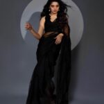 Krithi Shetty Instagram - Felt gorgeous in this #blacksaree ✨ 🖤 by @archanaraolabel Styled by - @ashwin_ash1 & @hassankhan_3 Style team - @ahmedxmirza M & H - @sadhnasingh1 @kamaldeepss Jewellery- @karnikajewelshyd Shot by - @pranav.foto
