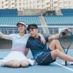 Kurt Chou Instagram - 一個網球的愛情故事 就是我們在對打的時候 我在即將要發出的球上寫了「I love U」 謝謝 @kswiss_taiwan