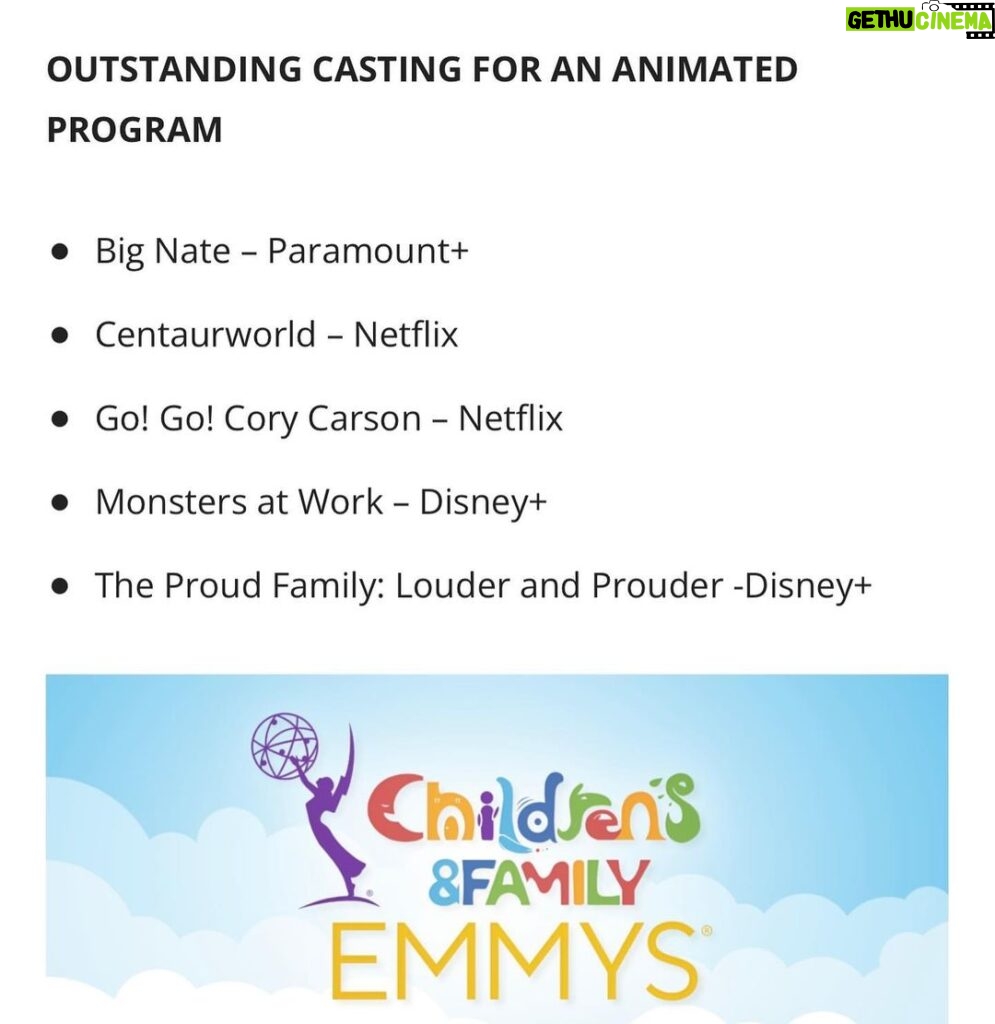 Kyla Pratt Instagram - 3 Emmy Nominations for The Proud Family: Louder and Prouder!!!! Congratulations Family!!! Repost @brucealmighteee ☺️❤️