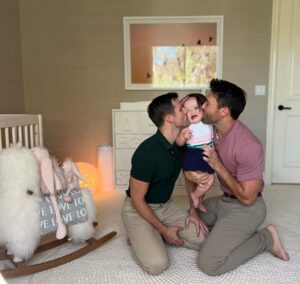 Kyle Dean Massey Instagram - When she learns to say, “Dada.” But before she can say, “Dad stoooooop!” 😍 @taylorfrey