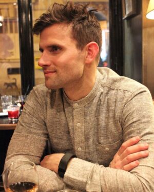 Kyle Dean Massey Instagram - Happy hour in Paris makes me...well, happy.