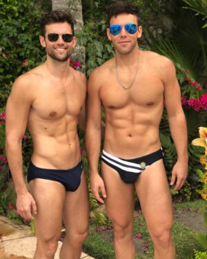 Kyle Dean Massey Instagram - Our Puerto Vallarta uniform this week.  Happy birthday @joshua_reeves503 and thank you @chase_sells_atl for an unforgettable trip.