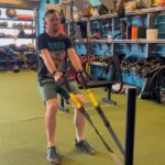 Kyle Greenwood Instagram - 6 months post surgery and I’m finally able to push and pull a heavy ass sled again. Thanks @unconventionalstrength for the program design and for pushing me to get better every day. Thanks @diabeticfighter for the nutrition counseling and helping me dial in my glucose numbers. Thanks to @eversensecgm for helping me see those numbers in real time with incredible accuracy.