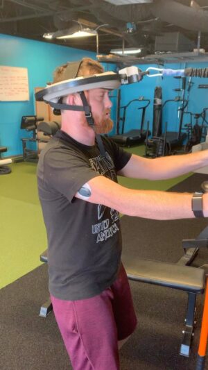Kyle Greenwood Instagram - Getting some iron neck work in with the mad scientist @unconventional_strength. I’ve got a long climb back on the mountain but I’m grateful for a team of tremendous people that are helping me up the path. @breadyfit @thediabeticfighter @sammy__rider @unconventional_strength 

Also thanks to @eversensecgm for the accuracy in helping keep my glucose control dialed in during these last 5 months, and I’ve still got another month until I need to change the sensor! 

I’m fighting every day to get back into that ring. I appreciate the support and love from everyone helping to will my spirit. I hear you all!
