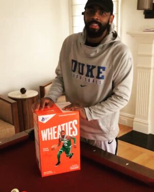Kyrie Irving Instagram - Truly appreciative of this opportunity and I would like to thank @generalmillscereal @nikebasketball @lionsgate @pepsi.  The Uncle Drew Movie comes out June 29th, make sure to check it out.