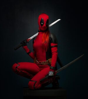 Kytao Instagram - «SUR UN COSTUME ROUGE LE SANG EST INVISIBLE»
This photographs are published in my new Artbook « HEROES », the first about cosplay univers. Pré order on my shop online Frenchcut.fr/Artbook [worldwide shipping]
@deadpoolette_cosplay 
#wadewilson #deadpool #cosplay #heroes #frenchcut #kytao