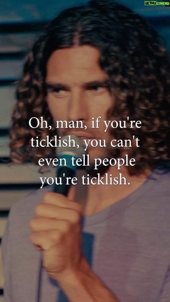 Lachlan Patterson Instagram - Tickling is assault! #standupcomedy #ticklish #funny