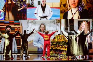Lado Kvataniya Instagram - Манижа - Russian Woman /// Concept
⠀ 
Немного расскажу о концепции номера, за которую я отвечал.
⠀ 
Импульсом к возникновению идеи послужила бездонная волна агрессии и ксенофобии. Кто же такая русская женщина? И почему на международной арене Россию  представляет беженка из Таджикистана? 
⠀ 
В основе концепции лежит простое сообщение - это разрушение стереотипного восприятия “русской женщины”. 
⠀ 
Приведу некоторые выдержки из экспликации:
⠀
- Мы видим Манижу в огромном платье, в окружении хора. Должно сложиться впечатление, что это практически памятник, некая монументальная статичная фигура из тканей. Очень важно отметить, что платье должно быть сшито из различных платков, которые отсылали бы нас к различным этносам, приживающим на территории РФ. Важно, чтобы создавалось ощущение, что перед нами гиперболизированный образ русской женщины, но при этом яркий и ироничный.
⠀
- На словах в песне “Встала и пошла”, Манижа, за счет технических манипуляций, отделяется от платья. Как будто отсоединяется от стереотипного образа. Она в рабочем комбинезоне, с этническими вышивками, исполняет композицию. 
⠀
- На экранах, мы воспроизводим динамичный арт, который поддерживает общую тему, раскрывающую русскую женщину в культурном контексте. 
⠀
- В финале, на экране возникают женские лица разного возраста, социального статуса и национальности. Финальное сообщение формирует послание, что не одна Манижа поехала выступать от лица русских женщин, а именно собирательный многонациональный образ новой русской женщины заявляет о себе.
⠀ 
Важное отметить, что именно Манижа решила петь песню не зрителям, а развернуться к героиня на экране. Так песня превратилась в гимн женщинам. 
⠀ 
Признаюсь, что я отношусь к этому конкурсу максимально нейтрально и никогда не следил за ним. И мне совершенно не важна победа. Для меня Манижа уже ПОБЕДИЛА! Потому что она создала важную тему для дискуссии в обществе!
⠀ 
Жаль, что трансформация в сознании некоторых наших соотечественников выражается через агрессию, но это стадия, за которой следует неизбежное ПРИНЯТИЕ. 
⠀ 
С ПОБЕДОЙ тебя, @manizha! 
⠀ 
#manizha #russianwoman