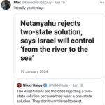 Lady Bunny Instagram - If Palestinians or their supporters say “From the river to the sea” they’re deemed racists who seek to exterminate all Jews. Is it also racist vs Palestinians when Netanyahu says it?