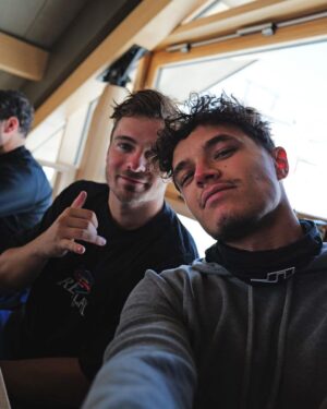 Lando Norris Instagram - snow days ⛄️