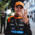 Lando Norris Instagram - 2nd row, happy with that! Marina Bay Singapore