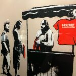 Larissa Bracher Instagram - Foi maravilhoso passar uns dias no Rio (ainda q pouquíssimos, pq estou trabalhando em Sp). Aproveitamos p ver a exposição imersiva do #banksy . O cara é um artista subversivo, com obras contundentes, que fazem refletir temas urgentes e atuais. Adoramos! #riodejaneiro @banksy