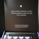 Larry Hryb Instagram - Fun little package that appeared this morning to support all the #Windows news today. #Windows11 ! Seattle, Washington