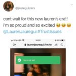 Lauren Jauregui Instagram - So many of you have shared such funny/beautiful/excited thoughts and feelings about receiving #TrustIssues tomorrow which is really MIDNIGHT TONIGHT!! Who’s pre-saved it? And if you haven’t wtf are you doing? Lol go do that right now LOCA (link is exactly where you think it is) (the bio for those of you with poor reading comprehension skills) LOVE YOU AHH #TRUSTISSUES IS ALMOST HERE!! Also feel free to comment why you have trust issues below in the comments👇🏼🥰