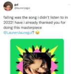 Lauren Jauregui Instagram - I’m so grateful for each and every one of you who listened to anything of mine this year. Those who kept PRELUDE close and as a companion and those who listened to Always Love✨ we only dropped one this year so to know we keep growing regardless is inspiring. I’m in the studio making beautiful things and will have more for you to listen to next year🤍 thank you thank you thank you each one of these mean the world to me. I know it’s not about the metrics but to consistently see tangible growth when one works as hard as my team and I do is just so affirming. Thank you for letting me do what I love and for listening to these songs my heart is in them and with you every time you do🖊 #singersongwriter #independent #growth