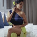 Lavanya Manickam Instagram - Being coloured with yellow blue and gracing with flowers in this morning is a bless🌹❤️‍🔥💯 Photography📸 : @hotncut_photography 💯📷