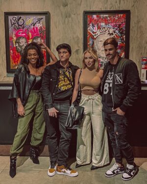 Leandro David Instagram - O que será que rolou nos bastidores? 👀🤫😈🔥 @thuanyraquel @davikneip @anaasena