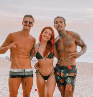 Leandro David Instagram - Sobre passar um dia com esses dois que tem meu ❤️ todinho. Comentem aí oq vcs acham dessa amizade 👀🔥 @paixao_brenda @matheussampaio___ #familiapet