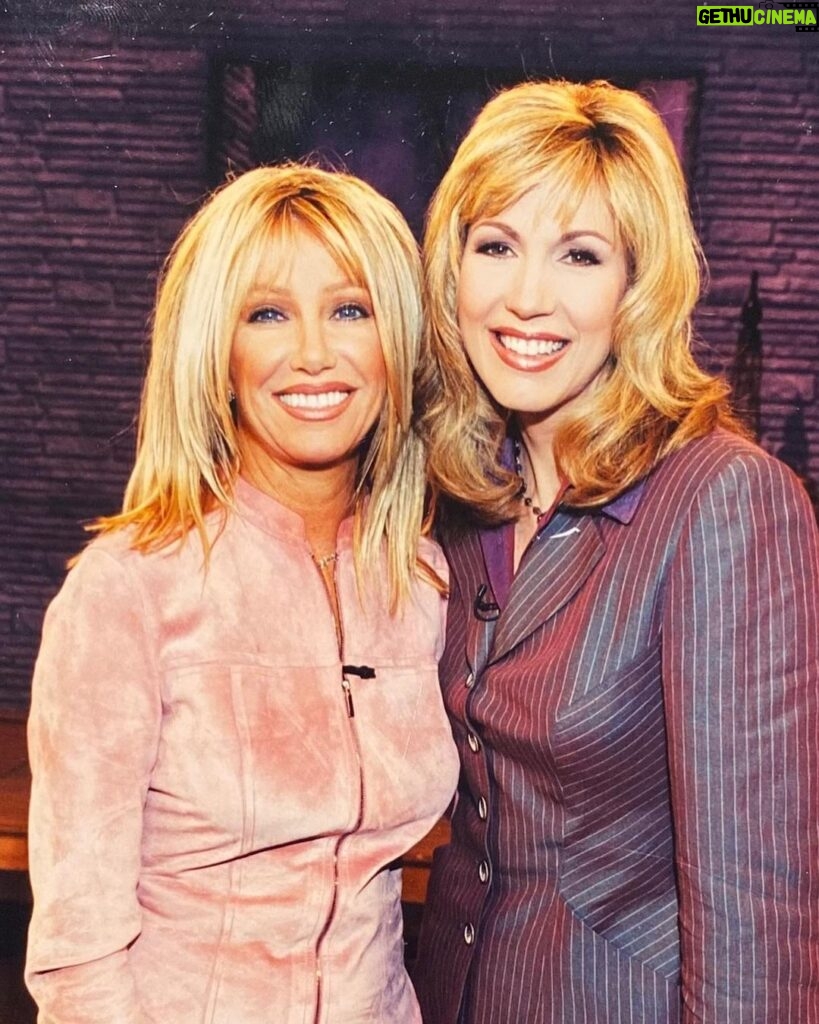 Leeza Gibbons Instagram - Gutted, but grateful. Not ready to say goodbye to my friend Suzanne Somers. But what a magnificent life. She was a star, and she loved being that source of light and beauty. She was a healer and she never said no to anyone looking for guidance and inspiration. She was a friend who let herself be vulnerable enough to be seen. She was a little girl, a sexy siren and the rock- solid center of her family. She was a truth- seeker who was evolving right til the end. Suzanne Somers was so many things to her friends and fans but most of all, she was Alan's wife, having rarely spent a few hours, much less a few nights apart. Their love story did not follow a straight line, nor did her career. She made her own rules, broke the ones which didn't fit and never failed to try new things that had never been done before. From her poems to her products; from her books to her singing, she lived out loud. On purpose. Out front. Ambitious and generous , with lists of awards and loads of accomplishments, she was most proud of her extraordinary family - with whom she worked and loved and played , and for whom she was a bonfire of inspiration. Steven and I send our deepest love and support to them today. 💔 #suzannesomers #shineon